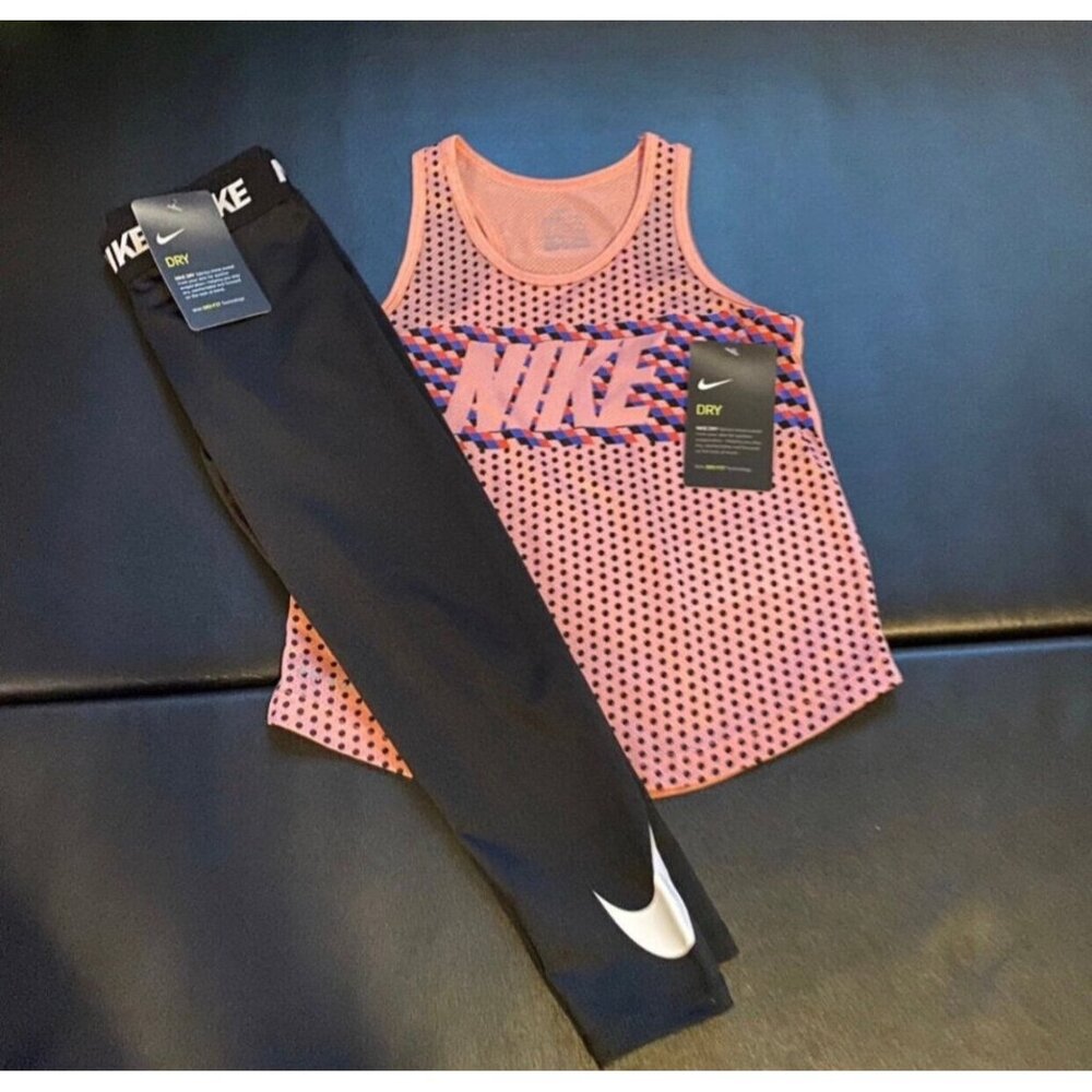 NWT Nike Leggings & Tank Set Girls Size 6
